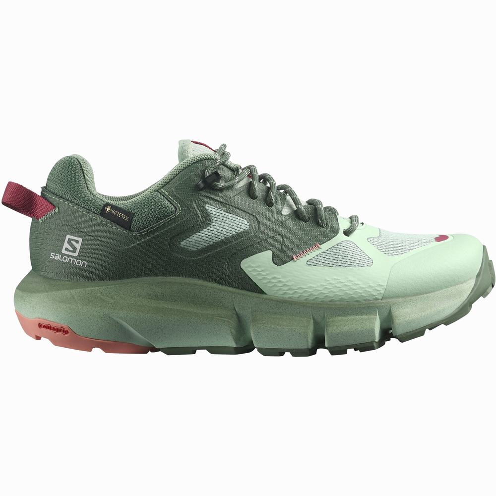 Chaussures Randonnée Salomon Predict Hike Gore-tex Femme Vert | France-9648301