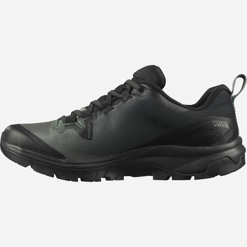 Chaussures Randonnée Salomon Vaya Gore-tex Femme Noir Vert Noir | France-5832167