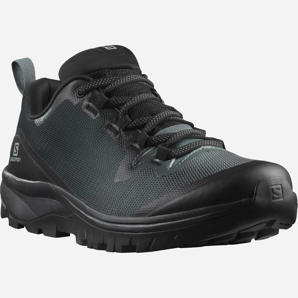 Chaussures Randonnée Salomon Vaya Gore-tex Femme Noir Vert Noir | France-5832167