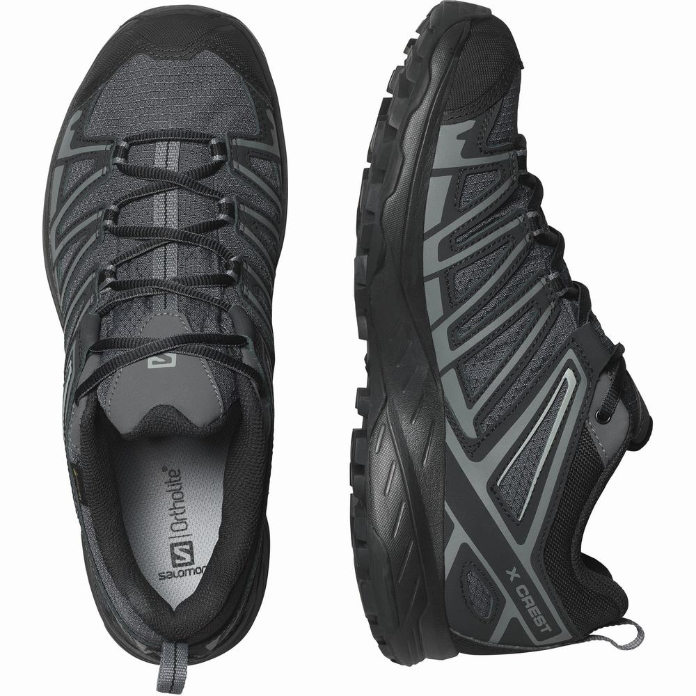 Chaussures Randonnée Salomon X Crest Gore-tex Homme Noir | France-8923641