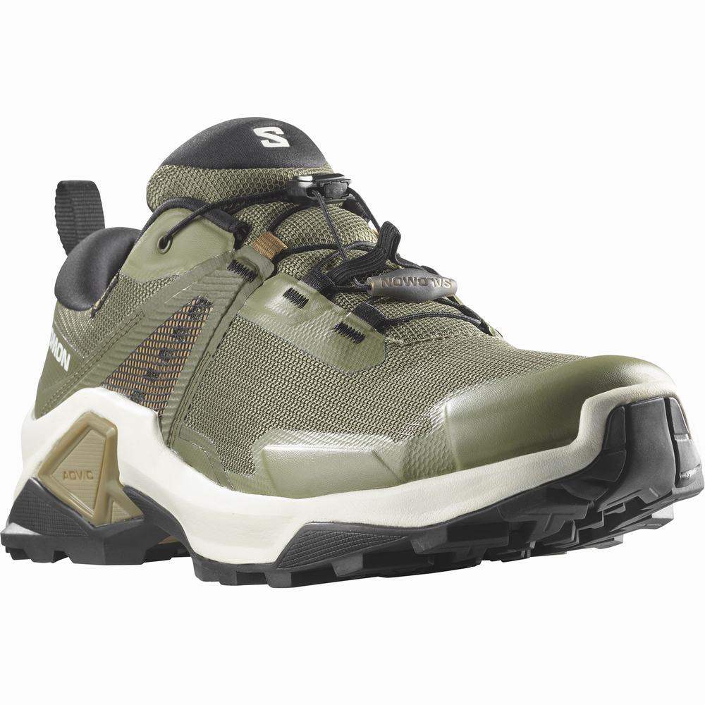 Chaussures Randonnée Salomon X Raise 2 Gore-tex Homme Vert Foncé | France-1236985