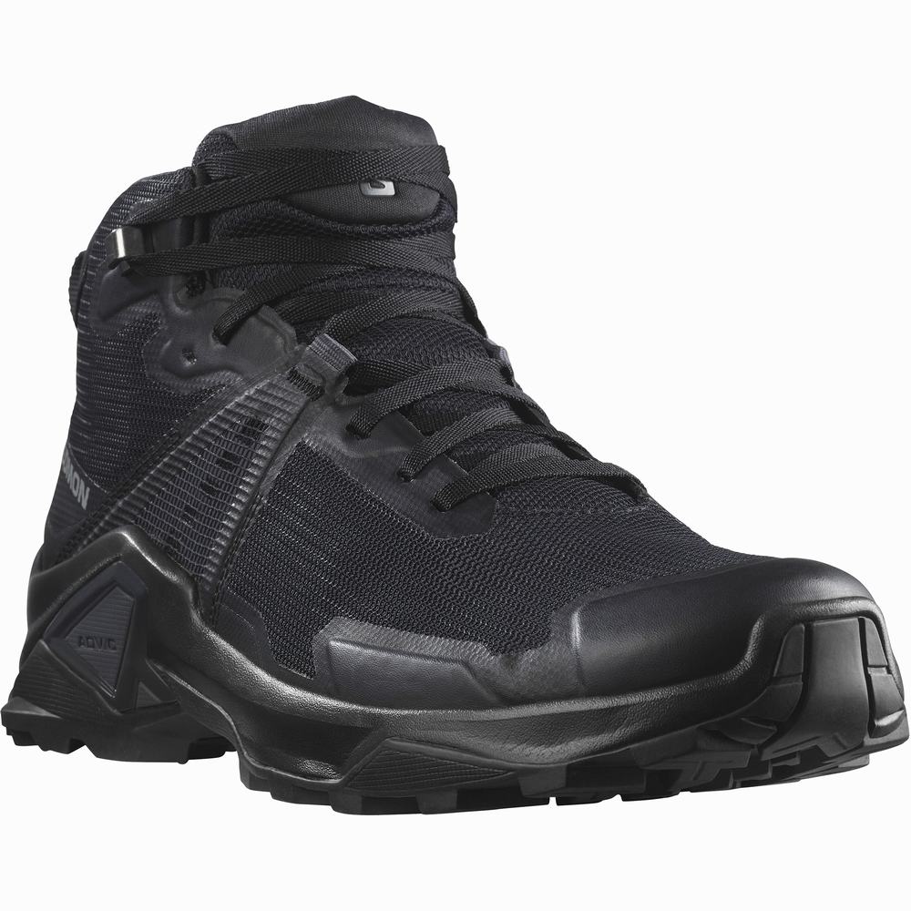 Chaussures Randonnée Salomon X Raise 2 Mid Gore-tex Homme Noir | France-4362507