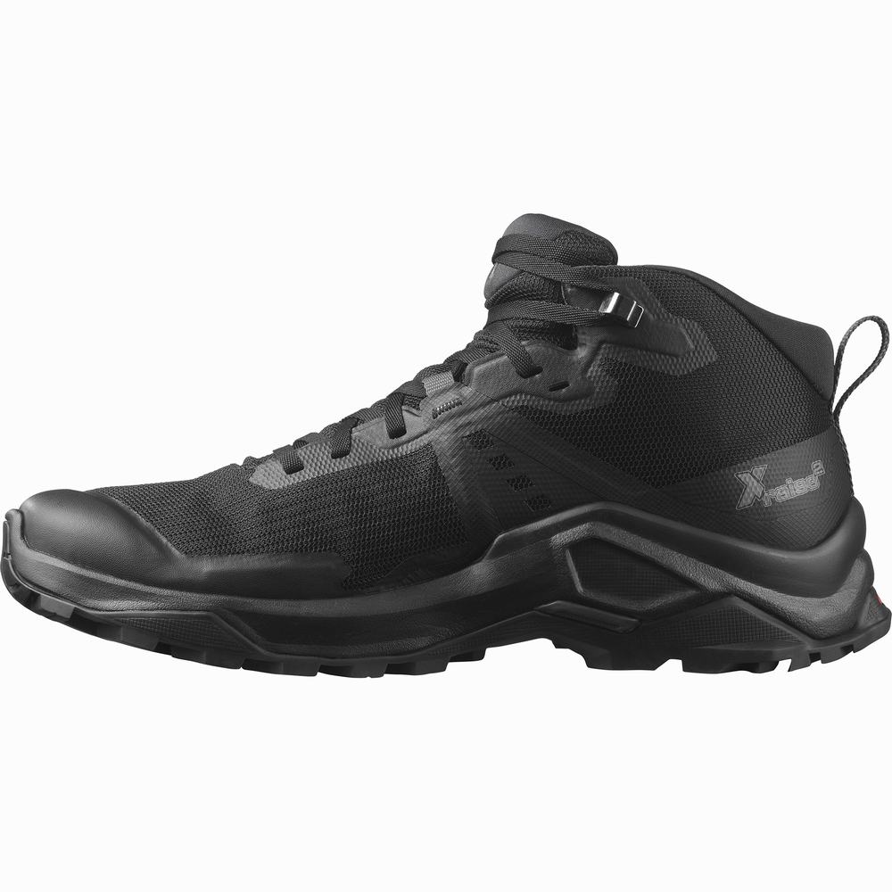 Chaussures Randonnée Salomon X Raise 2 Mid Gore-tex Homme Noir | France-4362507