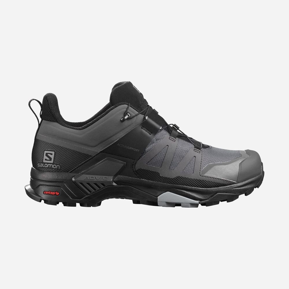 Chaussures Randonnée Salomon X Ultra 4 Gore-tex Homme Grise Noir | France-0182796