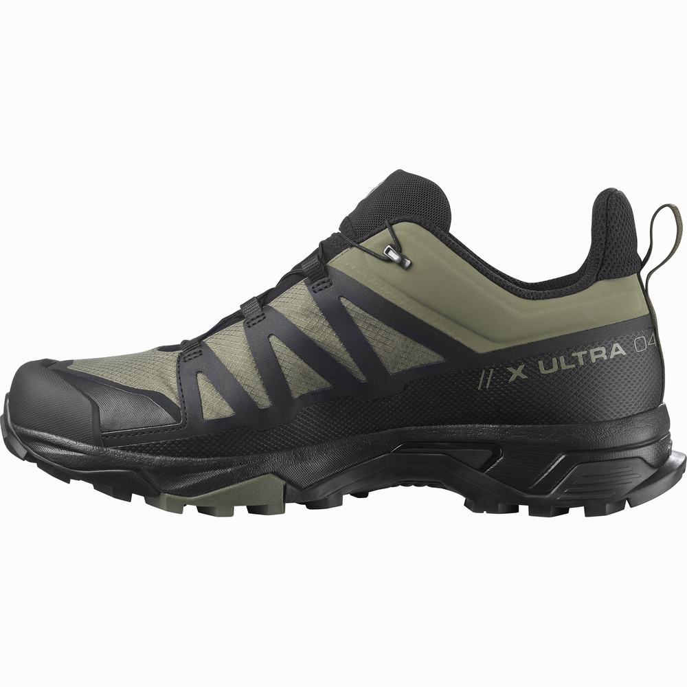 Chaussures Randonnée Salomon X Ultra 4 Gore-tex Homme Vert Foncé Noir Vert Olive | France-1748935