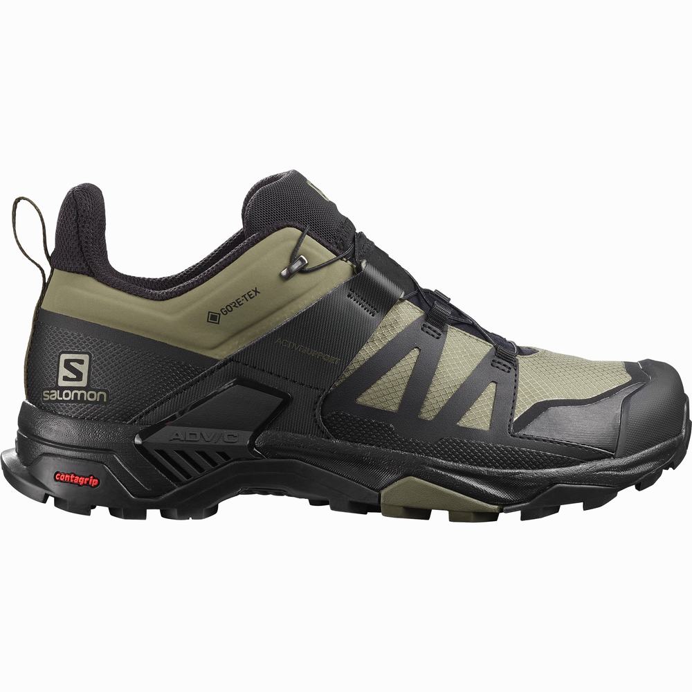 Chaussures Randonnée Salomon X Ultra 4 Gore-tex Homme Vert Foncé Noir Vert Olive | France-1748935