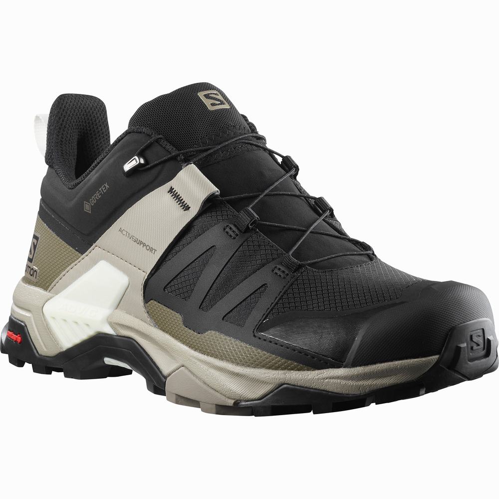 Chaussures Randonnée Salomon X Ultra 4 Gore-tex Homme Noir Kaki | France-2947580