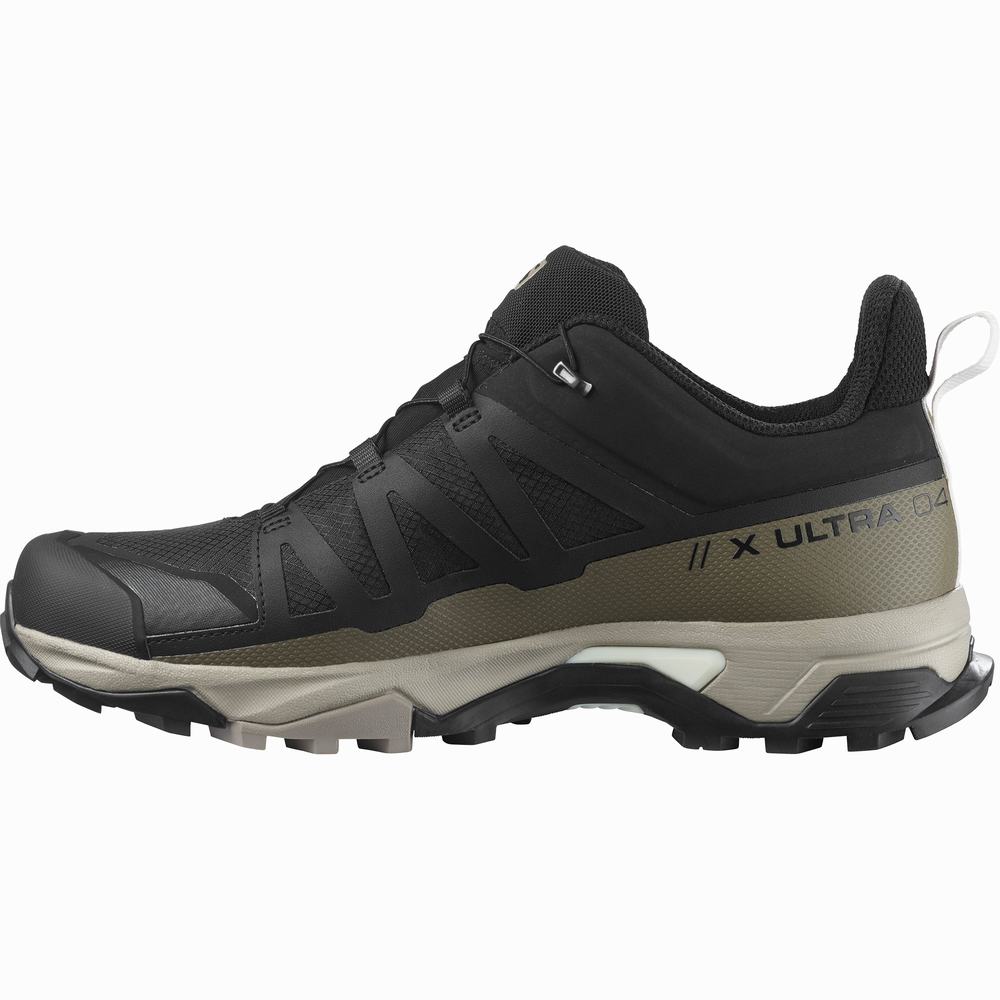 Chaussures Randonnée Salomon X Ultra 4 Gore-tex Homme Noir Kaki | France-2947580