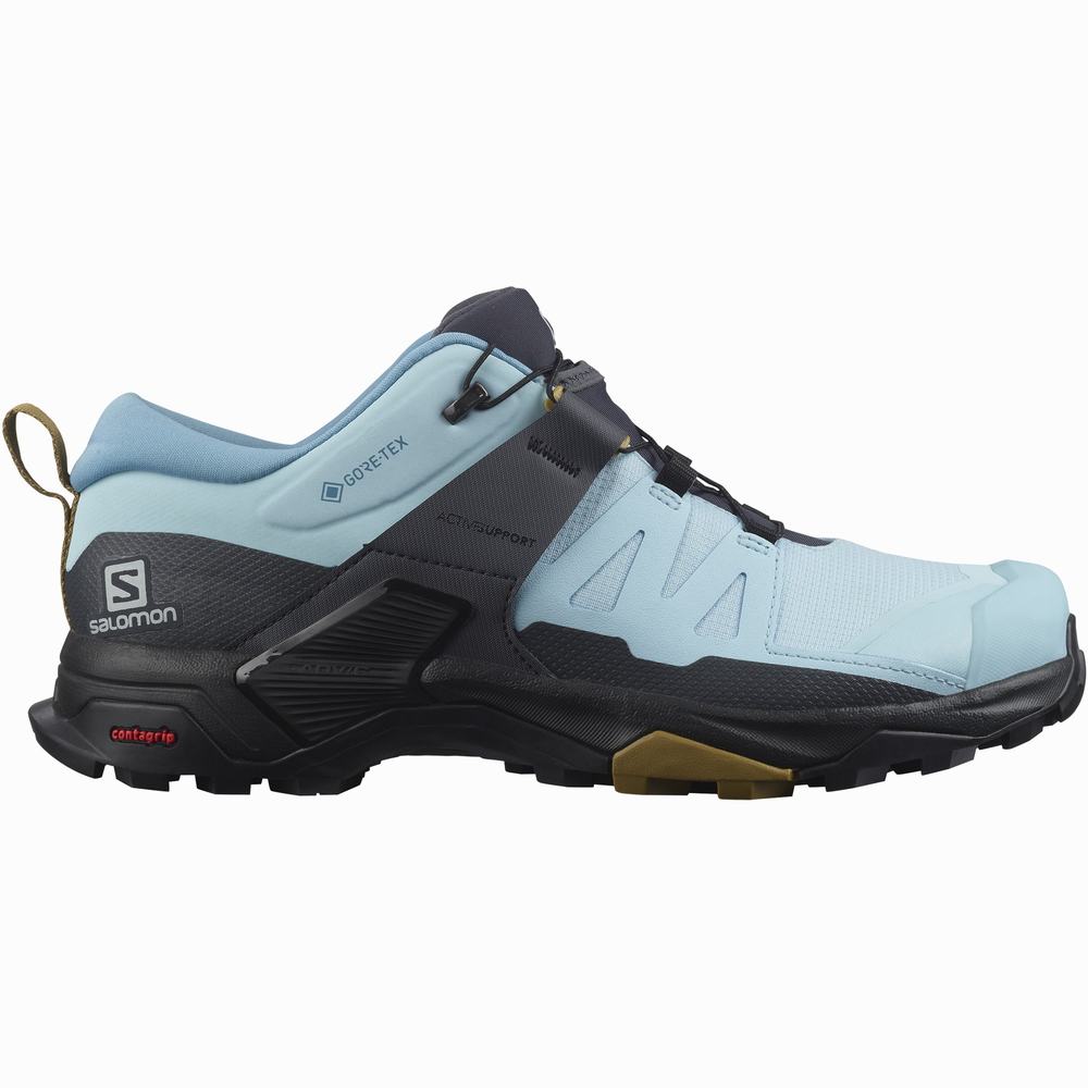 Chaussures Randonnée Salomon X Ultra 4 Gore-tex Femme Bleu Noir | France-4137206