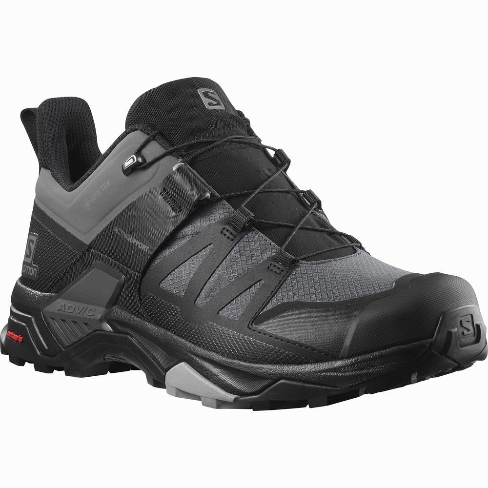 Chaussures Randonnée Salomon X Ultra 4 Gore-tex Homme Grise Noir | France-7316092