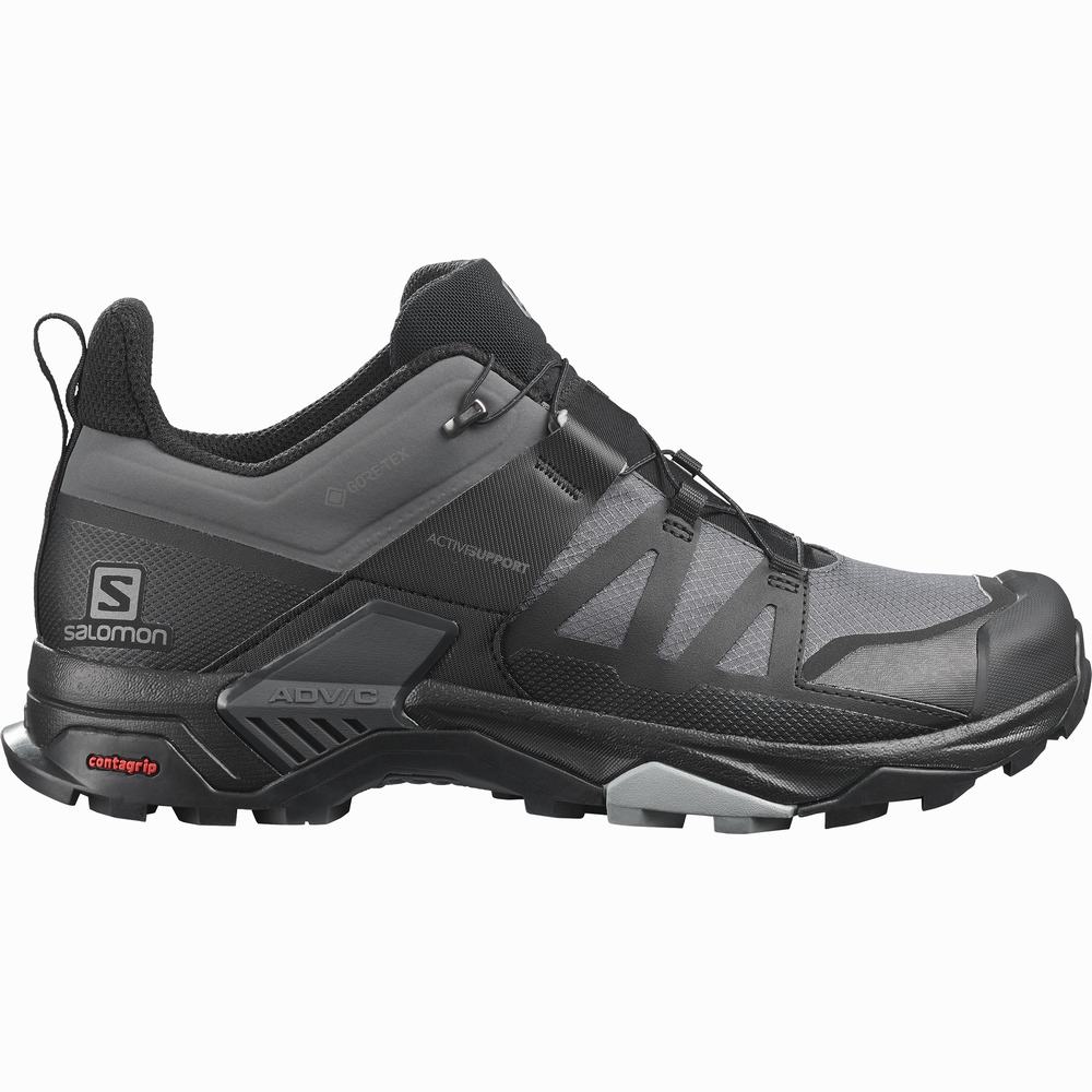 Chaussures Randonnée Salomon X Ultra 4 Gore-tex Homme Grise Noir | France-7316092