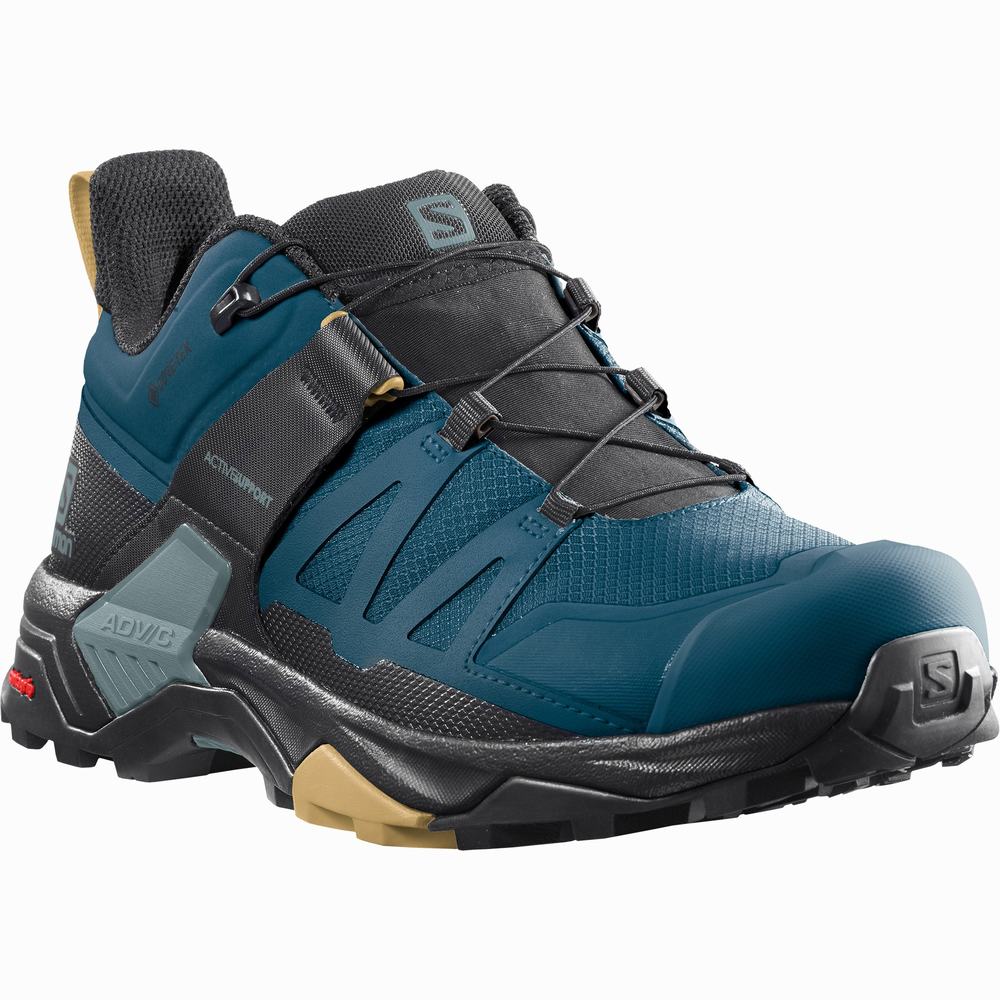 Chaussures Randonnée Salomon X Ultra 4 Gore-tex Homme Bleu Noir | France-9723814