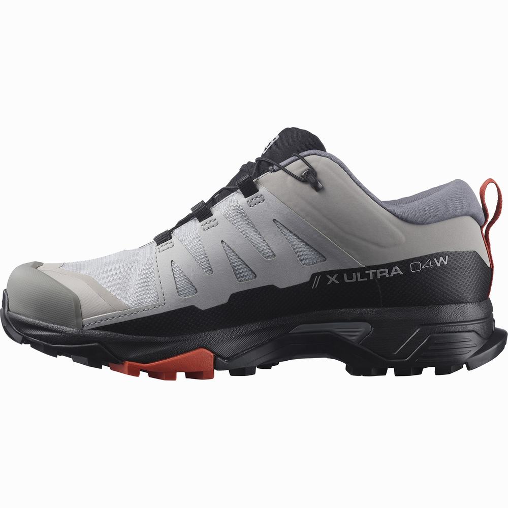 Chaussures Randonnée Salomon X Ultra 4 Larges Gore-tex Femme Grise Noir | France-8940723