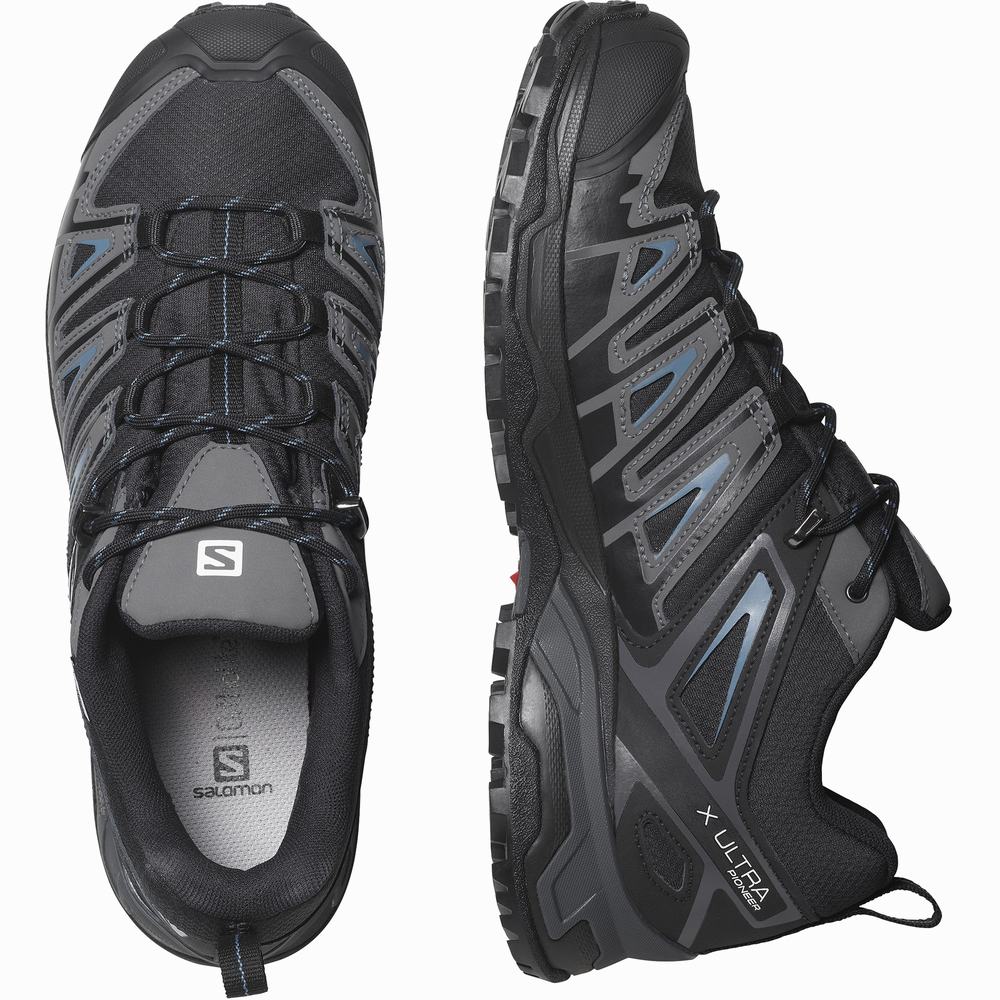 Chaussures Randonnée Salomon X Ultra Pioneer Climasalomon™ Imperméables Homme Noir Bleu Grise | France-6149805