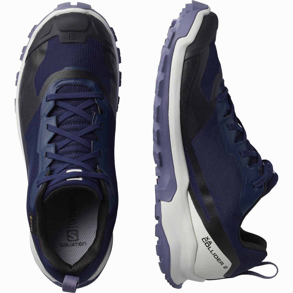 Chaussures Randonnée Salomon Xa Collider 2 Gore-tex Femme Bleu | France-6275419