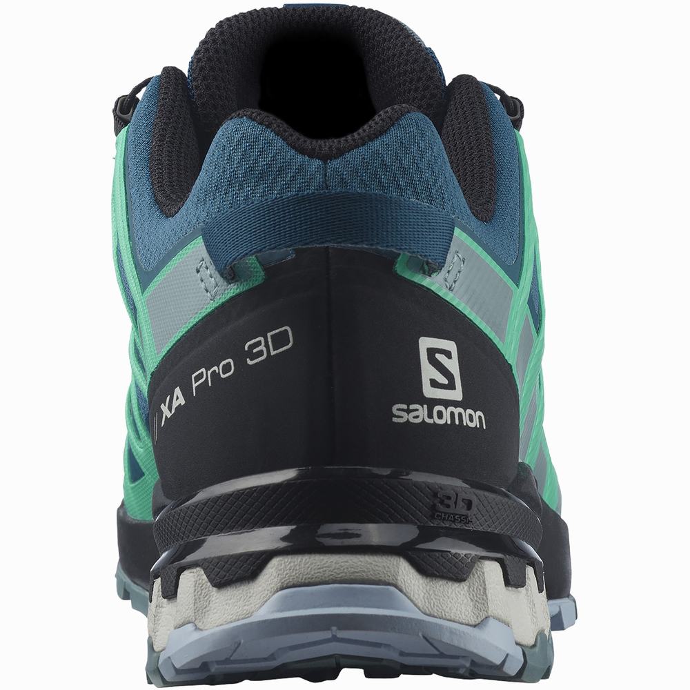 Chaussures Randonnée Salomon Xa Pro 3d V8 Gore-tex Femme Bleu Menthe | France-0236159