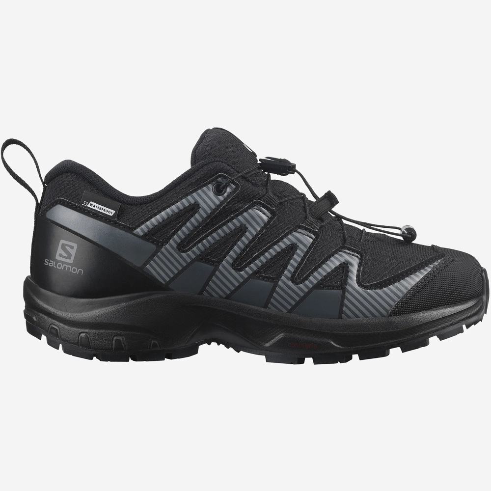 Chaussures Randonnée Salomon Xa Pro V8 Climasalomon™ Imperméables Enfant Noir | France-0597361