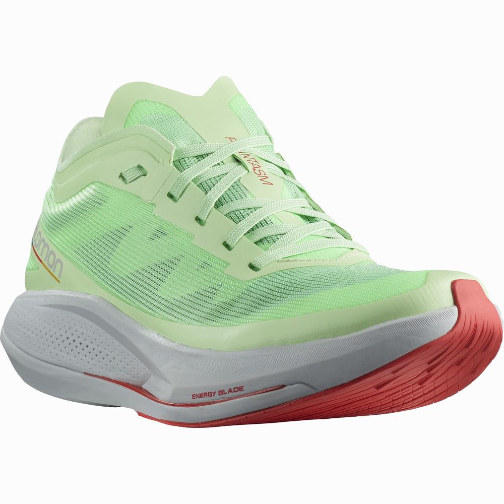 Chaussures Running Salomon Phantasm Femme Vert Bleu Rouge | France-4530896