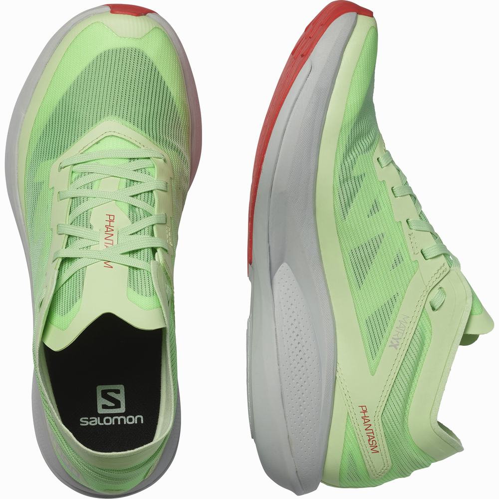 Chaussures Running Salomon Phantasm Femme Vert Bleu Rouge | France-4530896