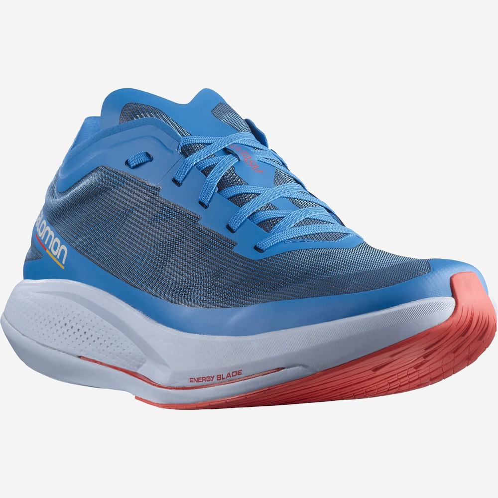 Chaussures Running Salomon Phantasm Homme Indigo Bleu Rouge | France-0814327