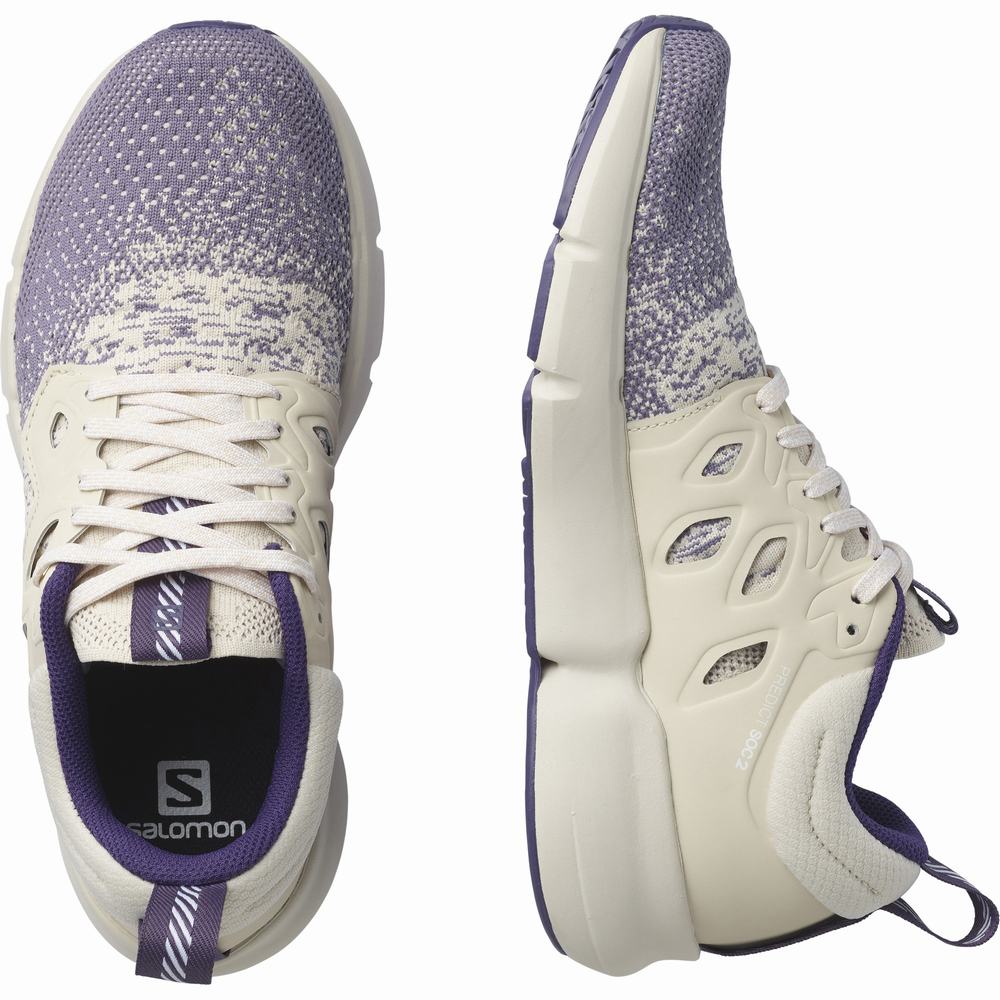 Chaussures Running Salomon Predict Soc 2 Femme Beige Violette | France-9628173