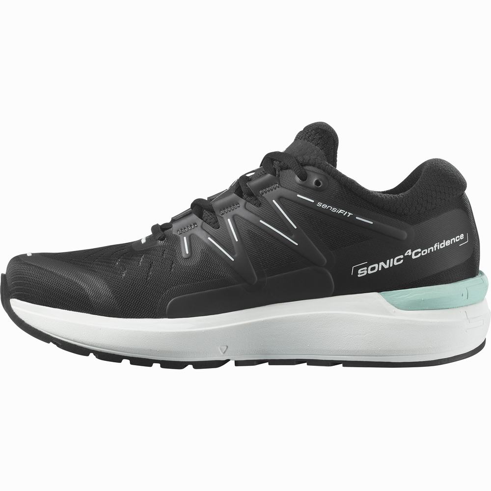 Chaussures Running Salomon Sonic 4 Confidence Femme Noir Blanche | France-0426987