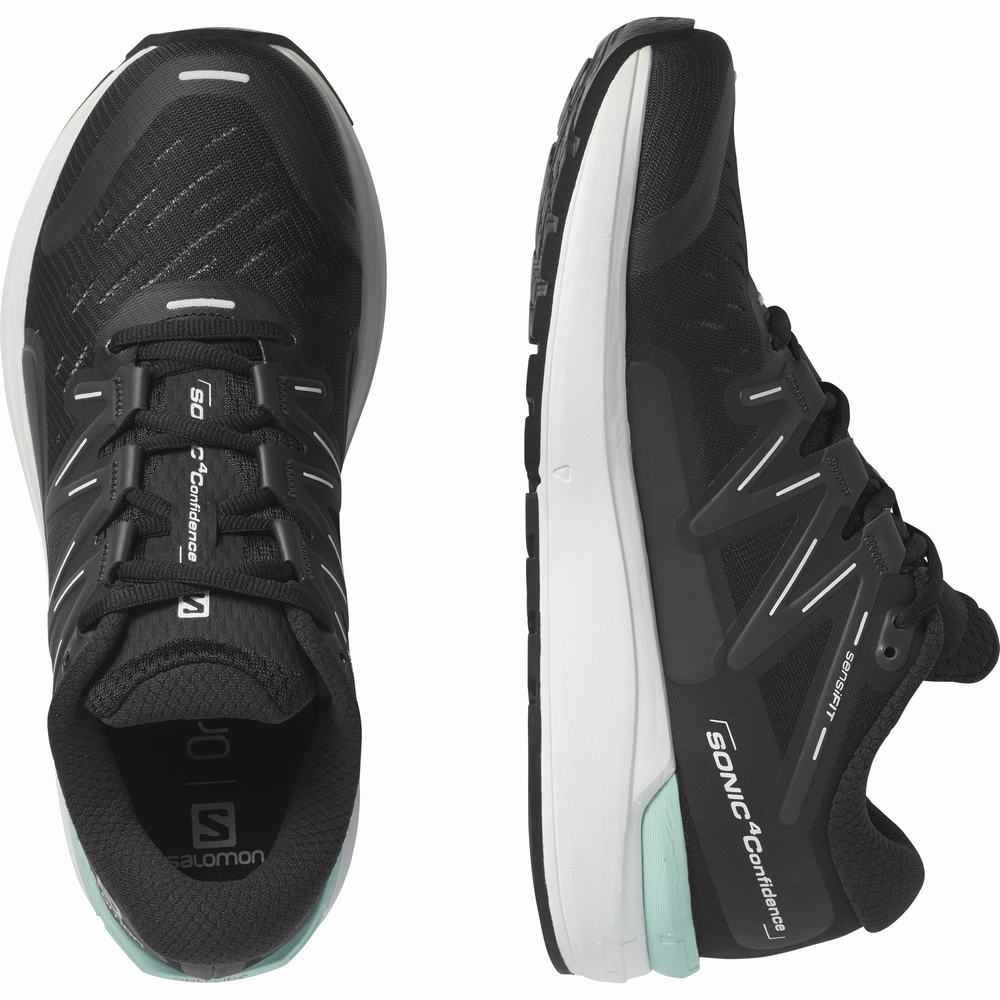 Chaussures Running Salomon Sonic 4 Confidence Femme Noir Blanche | France-0426987