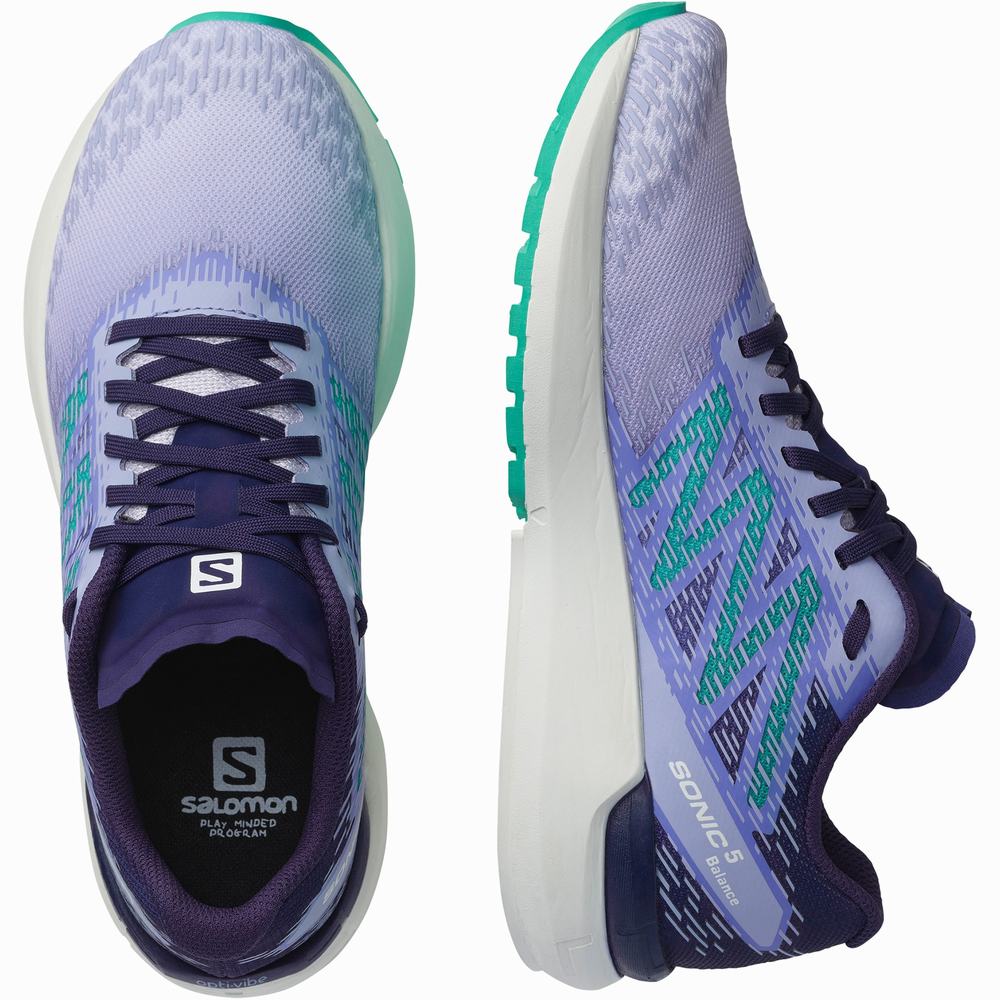 Chaussures Running Salomon Sonic 5 Balance Femme Violette Menthe | France-5397402