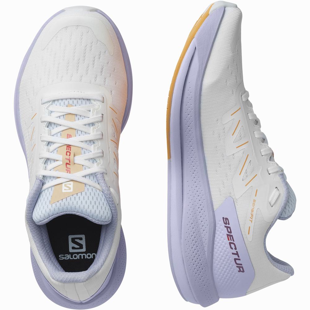 Chaussures Running Salomon Spectur Femme Blanche Violette Orange | France-6712905