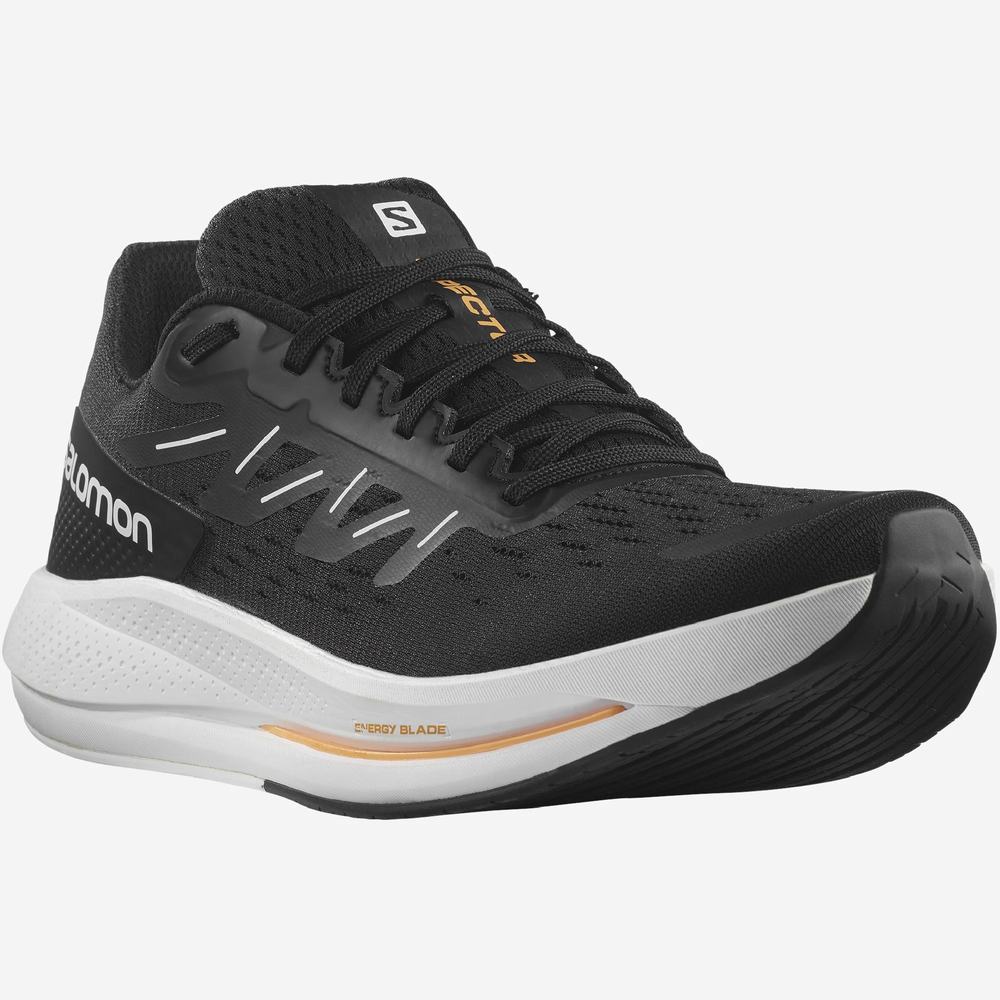 Chaussures Running Salomon Spectur Homme Noir Blanche Orange | France-5391760