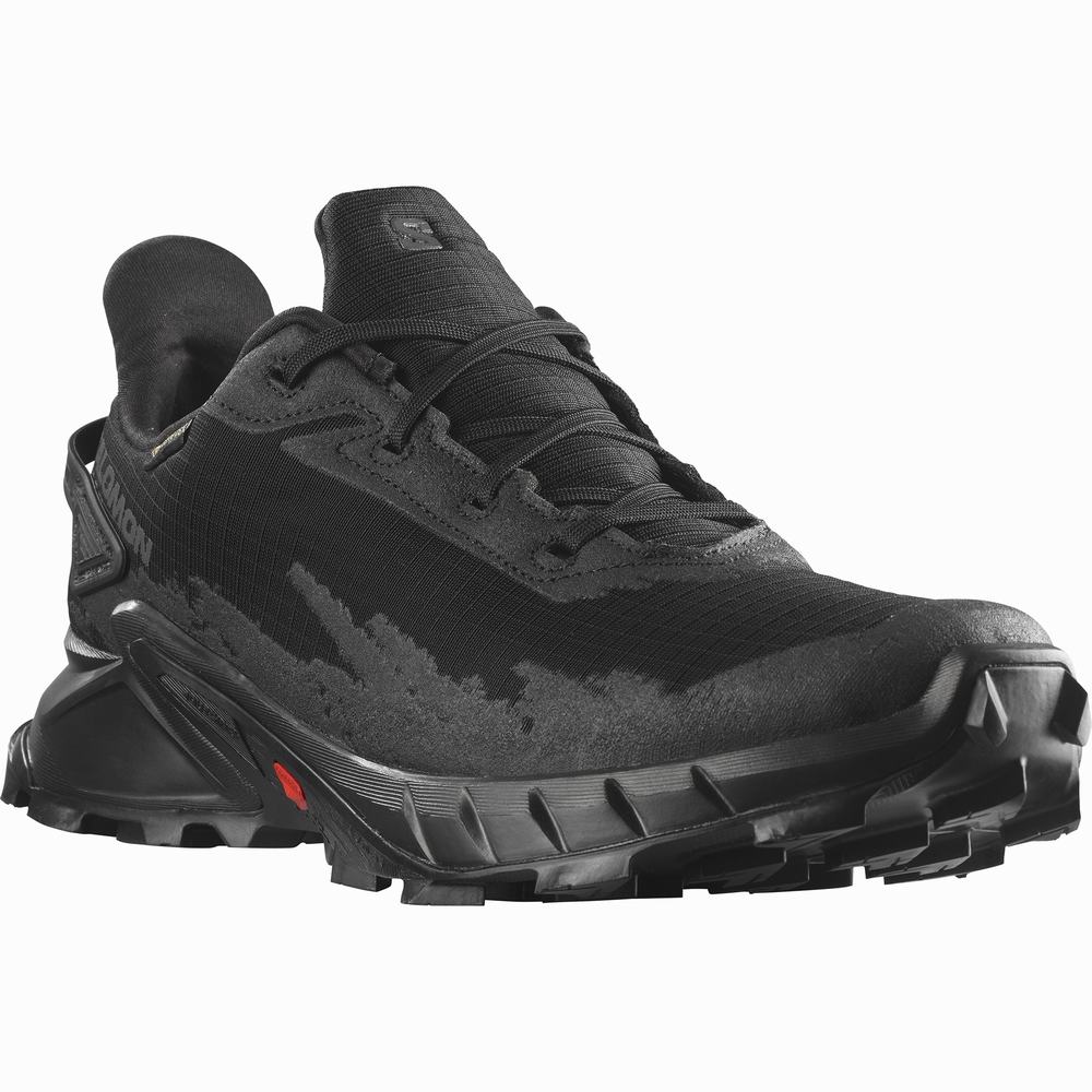 Chaussures Trail Running Salomon Alphacross 4 Gore-tex Homme Noir | France-4081935