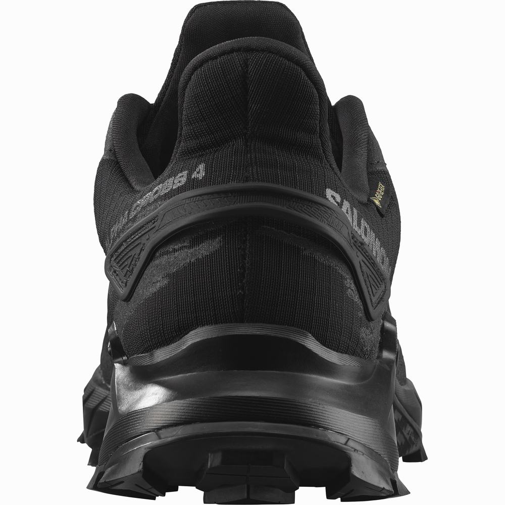 Chaussures Trail Running Salomon Alphacross 4 Gore-tex Homme Noir | France-4081935