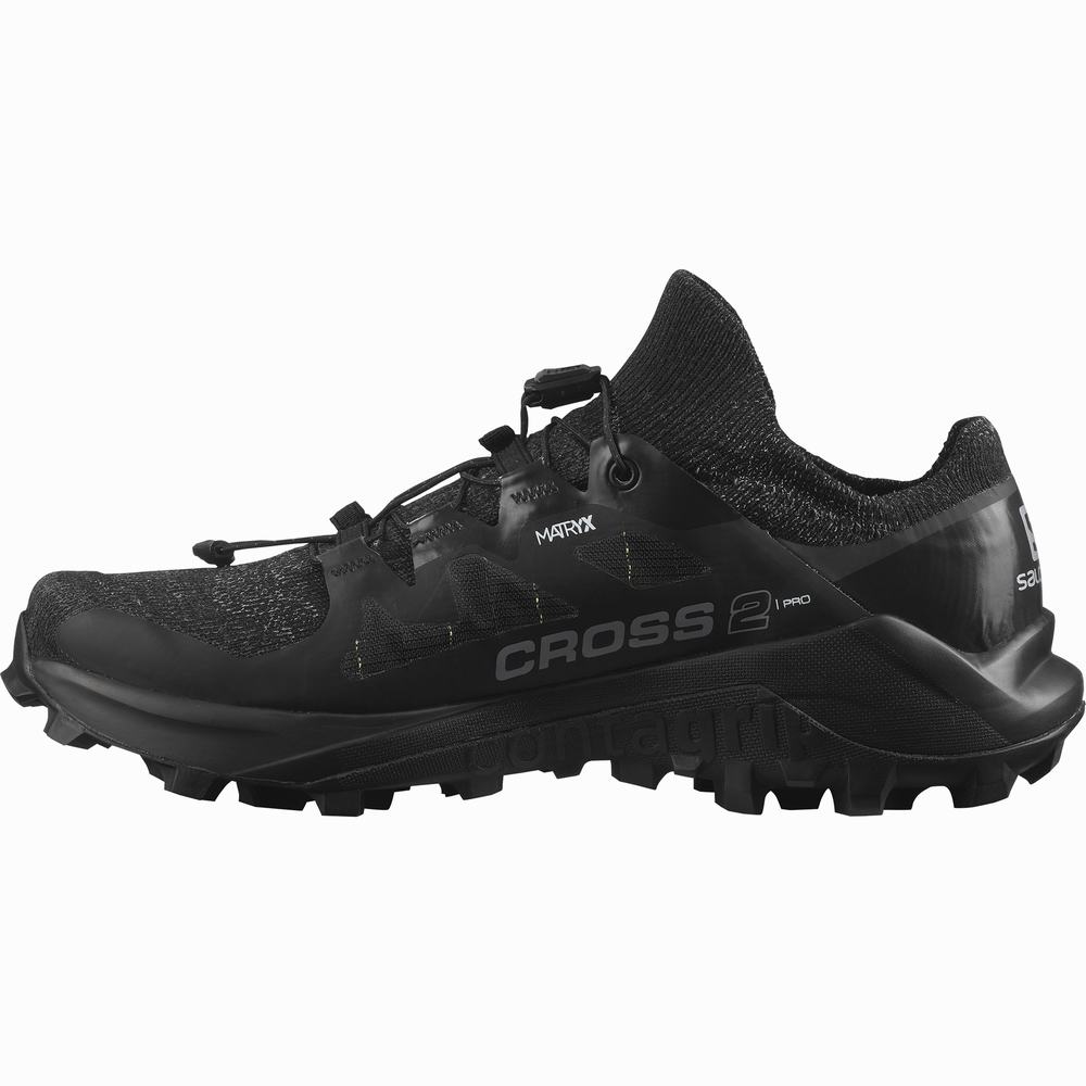 Chaussures Trail Running Salomon Cross Pro 2 Femme Noir | France-1089753