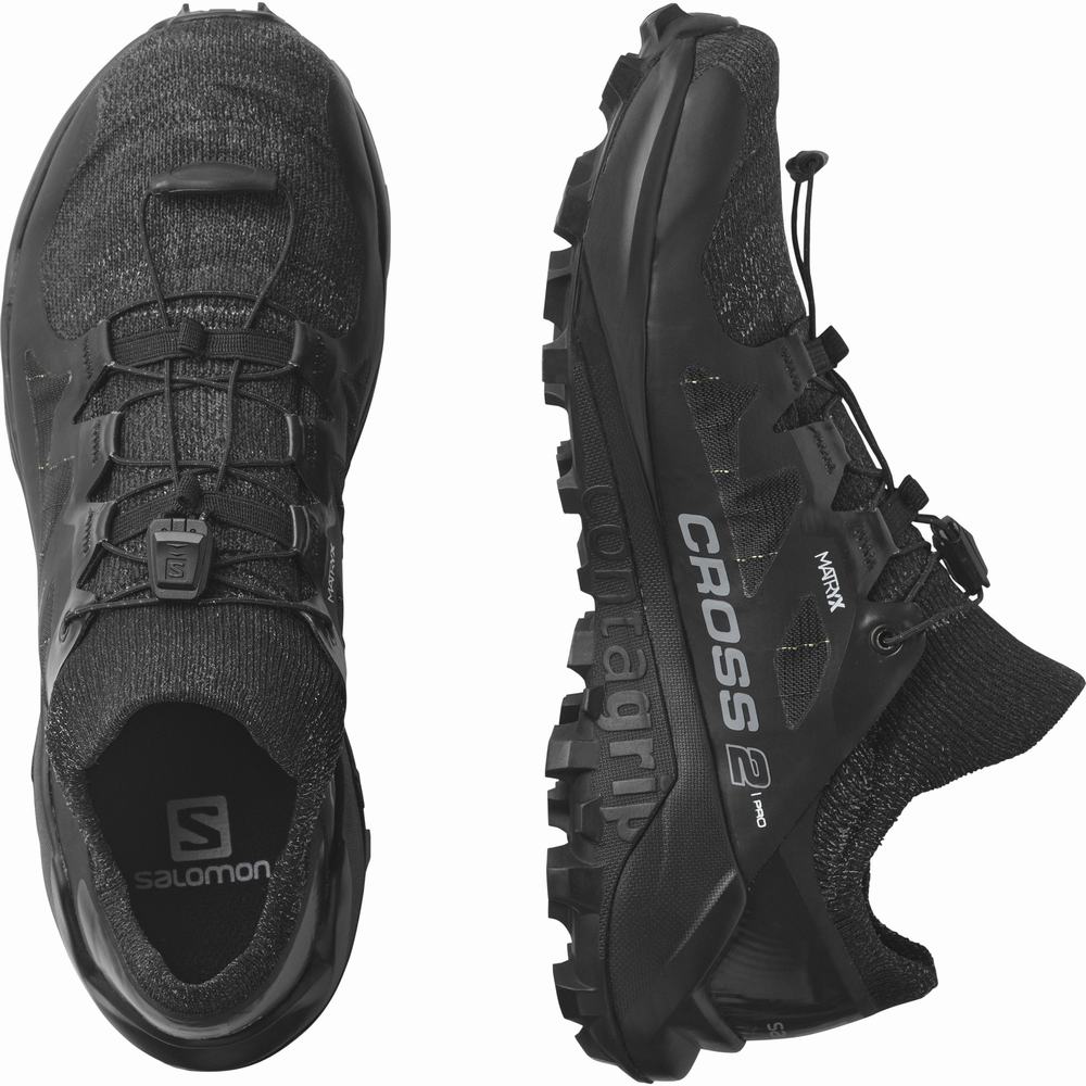 Chaussures Trail Running Salomon Cross Pro 2 Femme Noir | France-1089753