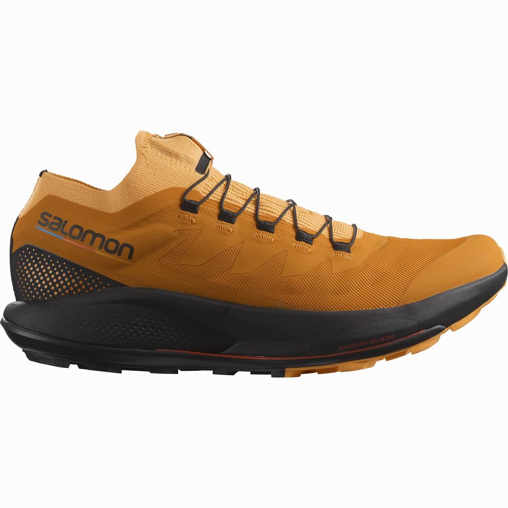 Chaussures Trail Running Salomon Pulsar Trail Pro Homme Orange Noir | France-2369784