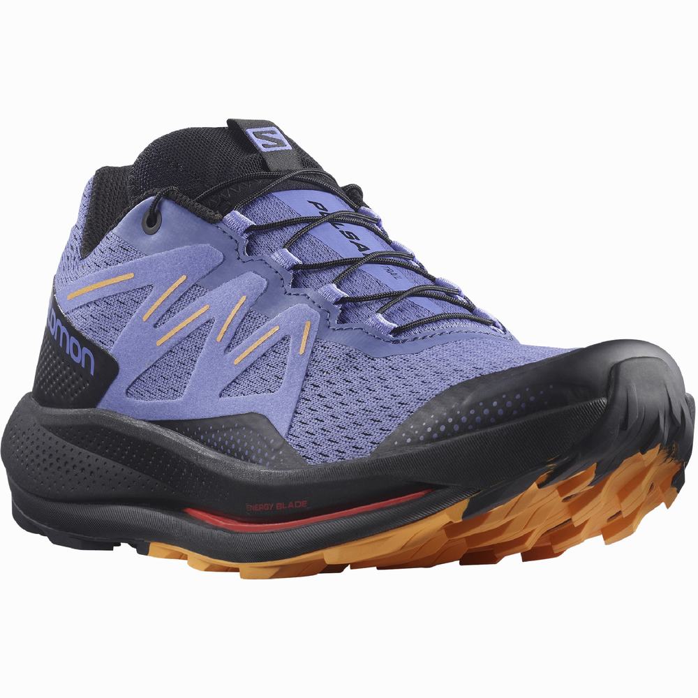 Chaussures Trail Running Salomon Pulsar Trail Femme Violette Noir Orange | France-3260718