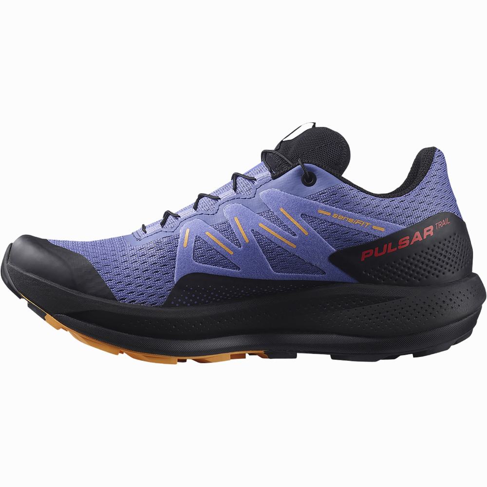 Chaussures Trail Running Salomon Pulsar Trail Femme Violette Noir Orange | France-3260718