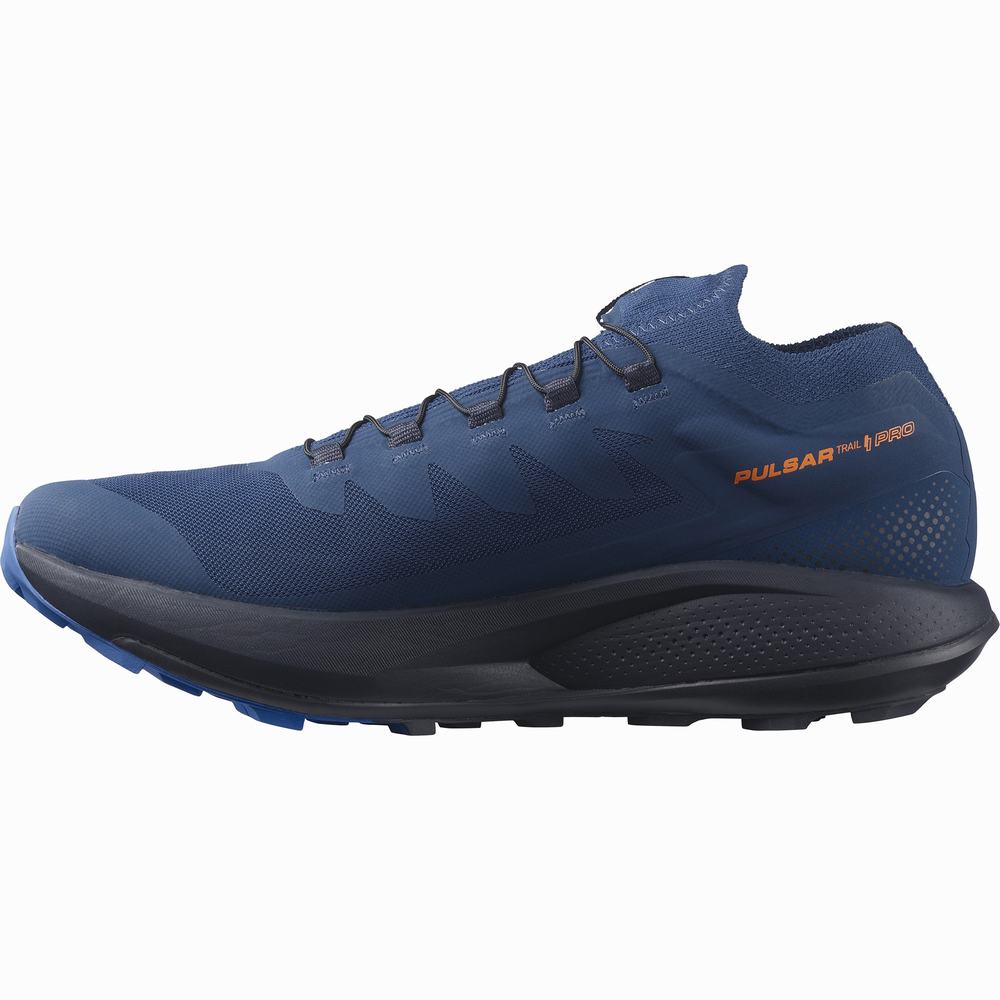 Chaussures Trail Running Salomon Pulsar Trail Pro Homme Bleu | France-4902573