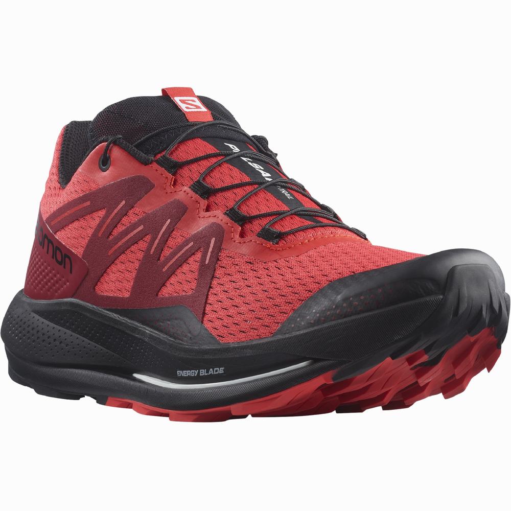 Chaussures Trail Running Salomon Pulsar Trail Homme Rouge Noir | France-6018497