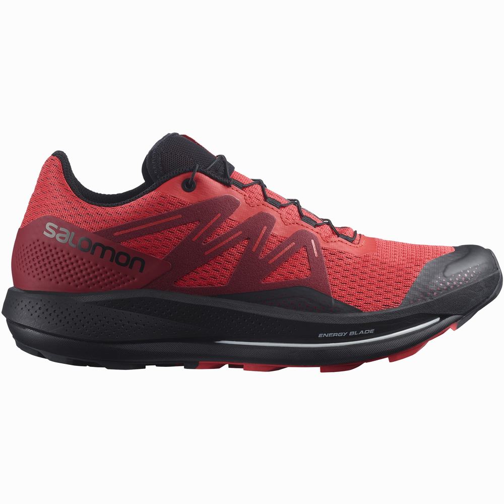 Chaussures Trail Running Salomon Pulsar Trail Homme Rouge Noir | France-6018497