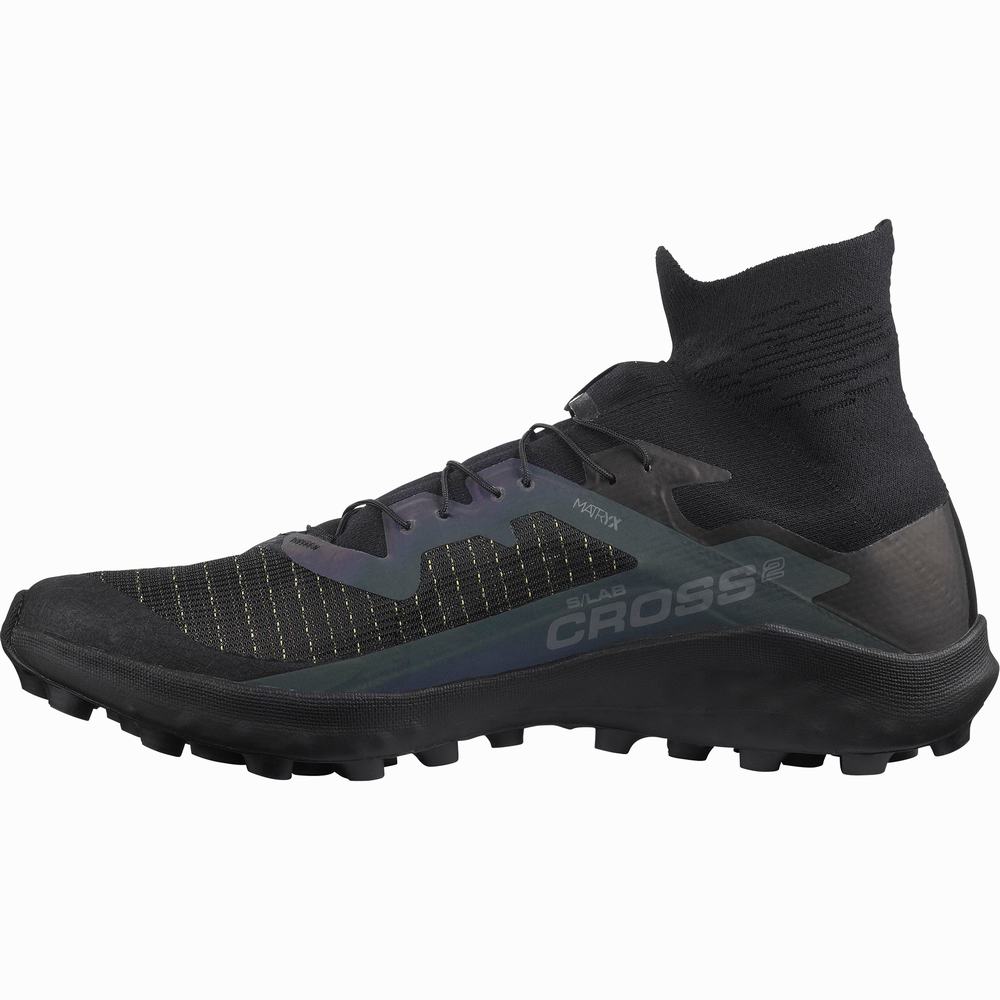 Chaussures Trail Running Salomon S/Lab Cross 2 Femme Noir | France-5246387