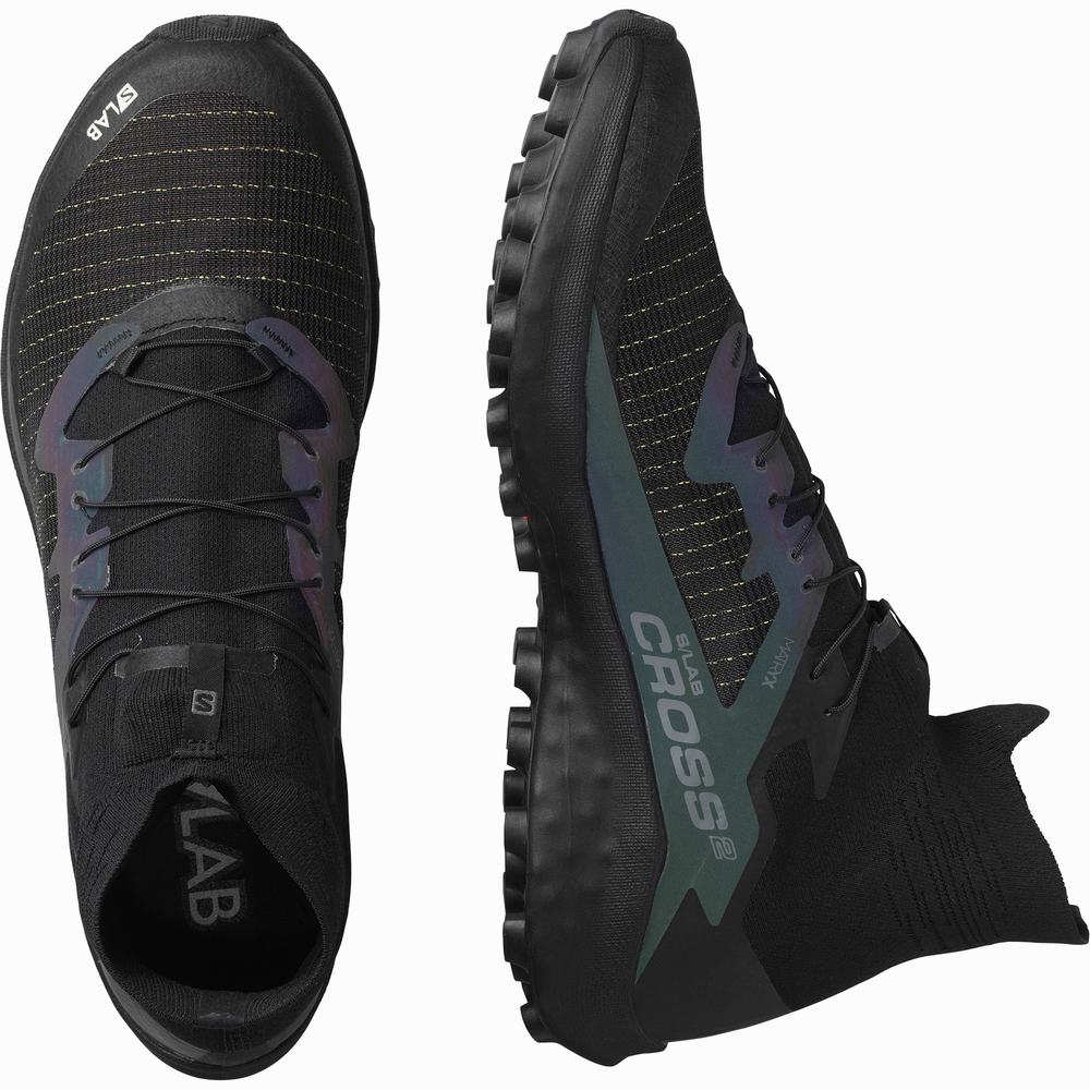 Chaussures Trail Running Salomon S/Lab Cross 2 Femme Noir | France-5246387