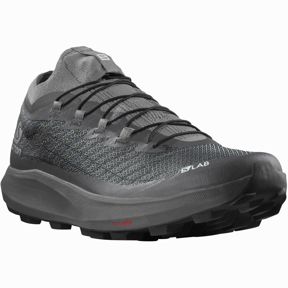 Chaussures Trail Running Salomon S/Lab Pulsar Soft Ground Homme Grise Noir | France-0247159