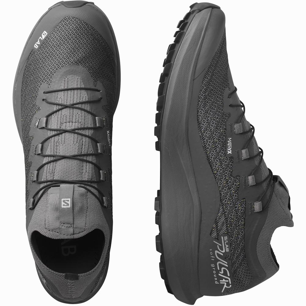 Chaussures Trail Running Salomon S/Lab Pulsar Soft Ground Femme Grise Noir | France-2061379