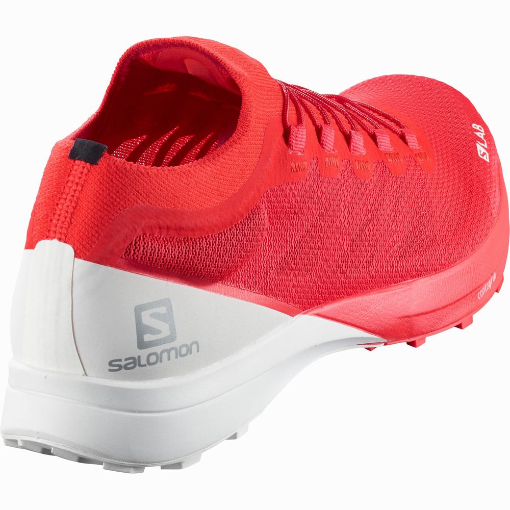 Chaussures Trail Running Salomon S/Lab Sense 8 Homme Rouge Blanche | France-6248501