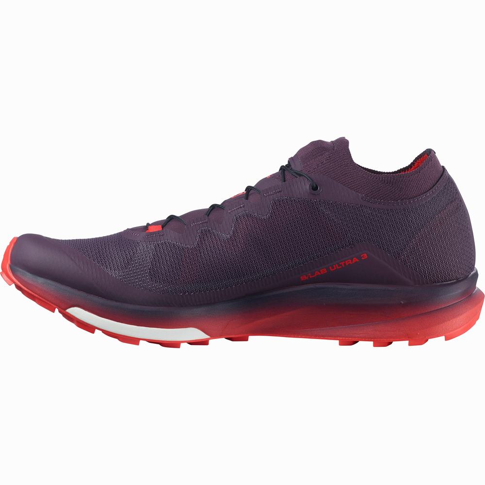 Chaussures Trail Running Salomon S/Lab Ultra 3 Femme Violette Rouge | France-2439675