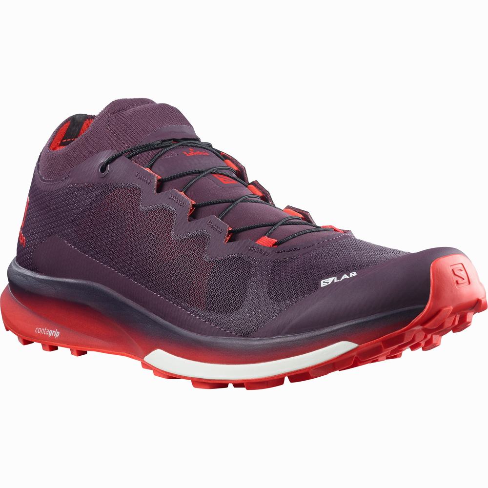 Chaussures Trail Running Salomon S/Lab Ultra 3 Femme Violette Rouge | France-2439675