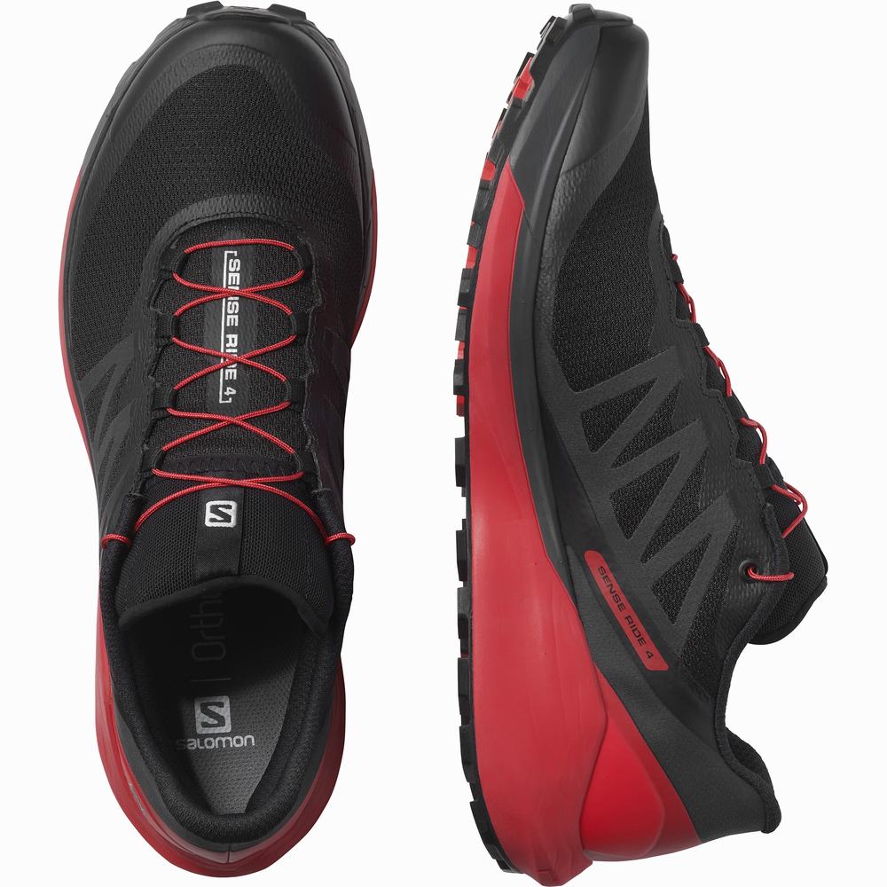 Chaussures Trail Running Salomon Sense Ride 4 Homme Noir | France-5942083