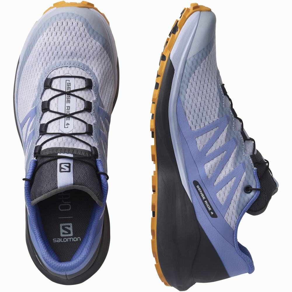 Chaussures Trail Running Salomon Sense Ride 4 Femme Lavande Noir | France-9273140