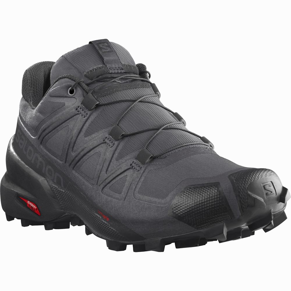 Chaussures Trail Running Salomon Speedcross 5 Homme Grise Noir | France-0451327